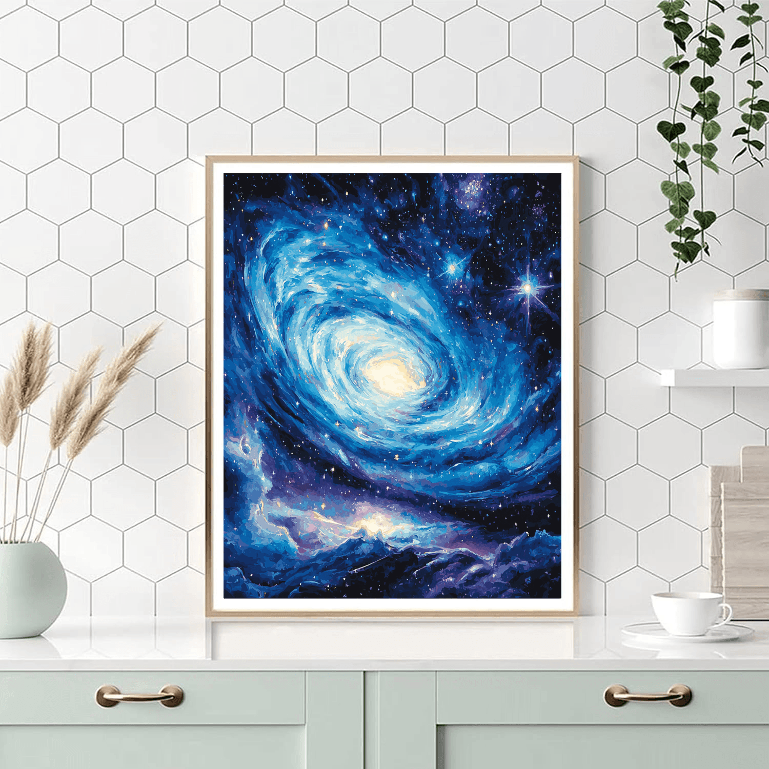 Salvador Dalí Inspired Ethereal Galaxy  DIY Paint By Numbers