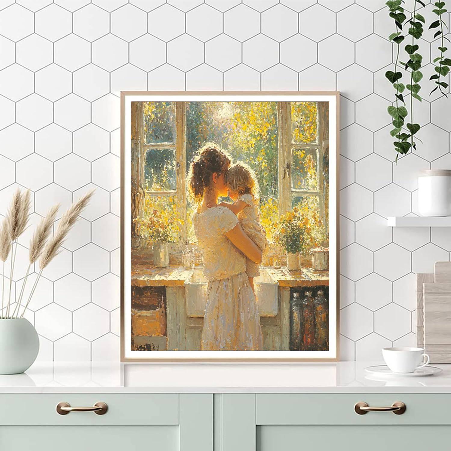 Morning Hugs Painting Number Kit