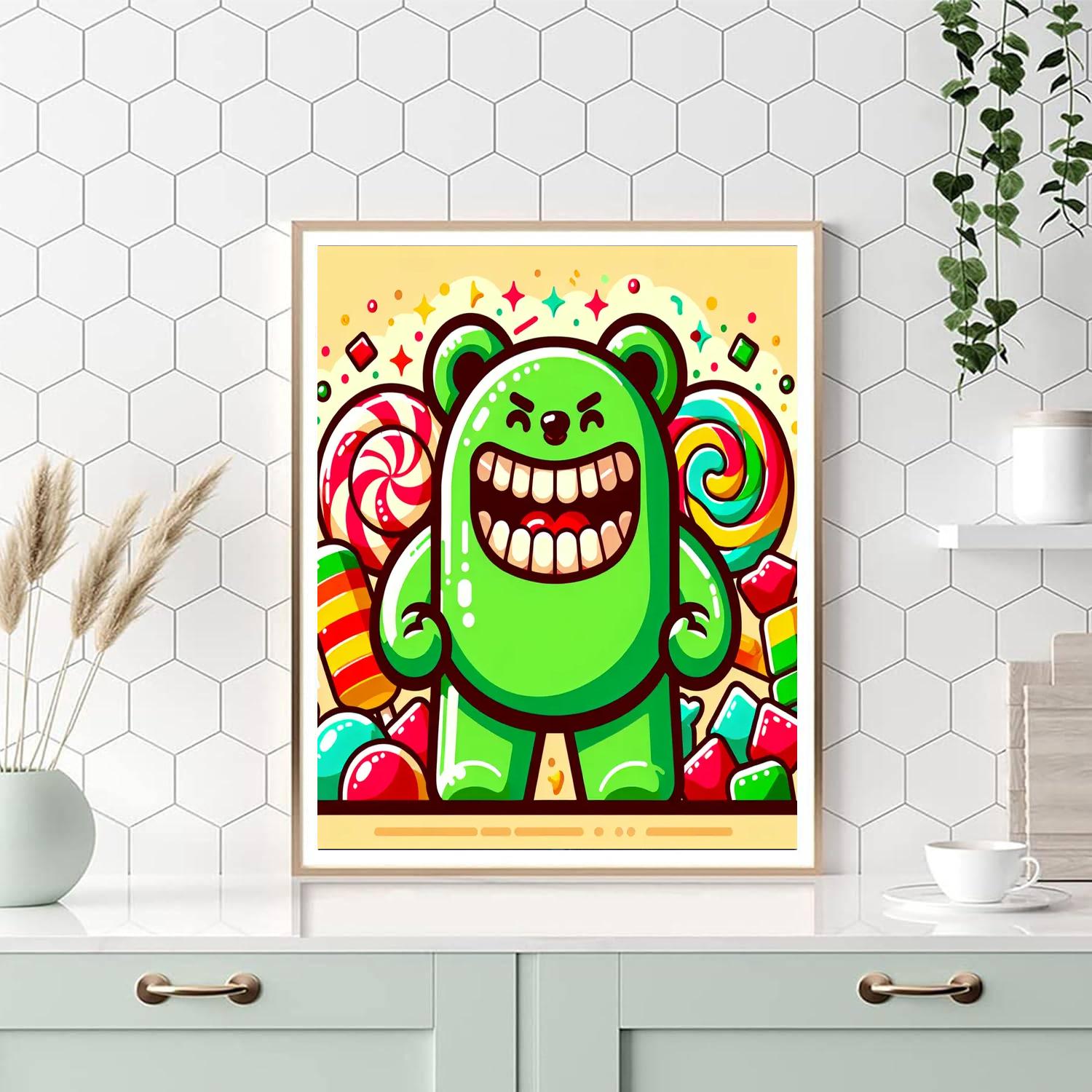 Gigantic Gummy Bear Paint By Color