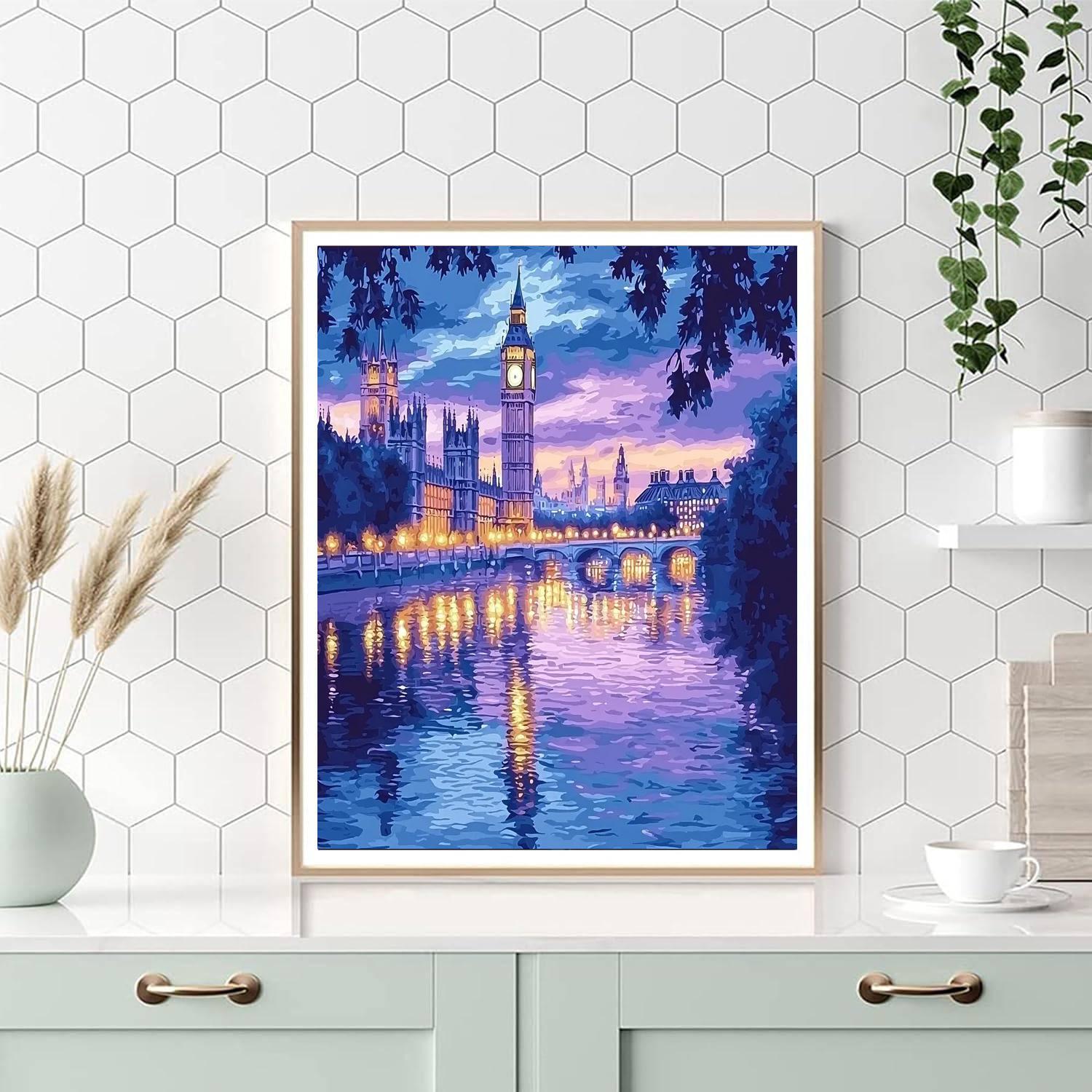 Claude Monet Inspired Monet's Evening Lights  Paint By Numbers Kits