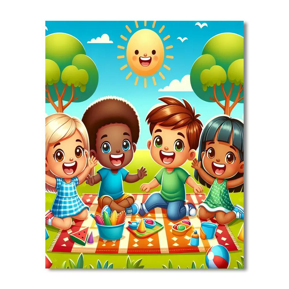Adventurous Picnic In The Park Paint By Number