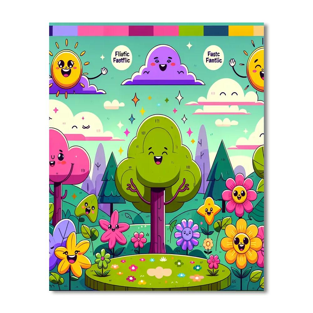Whimsical World Of Wonders Number Painting