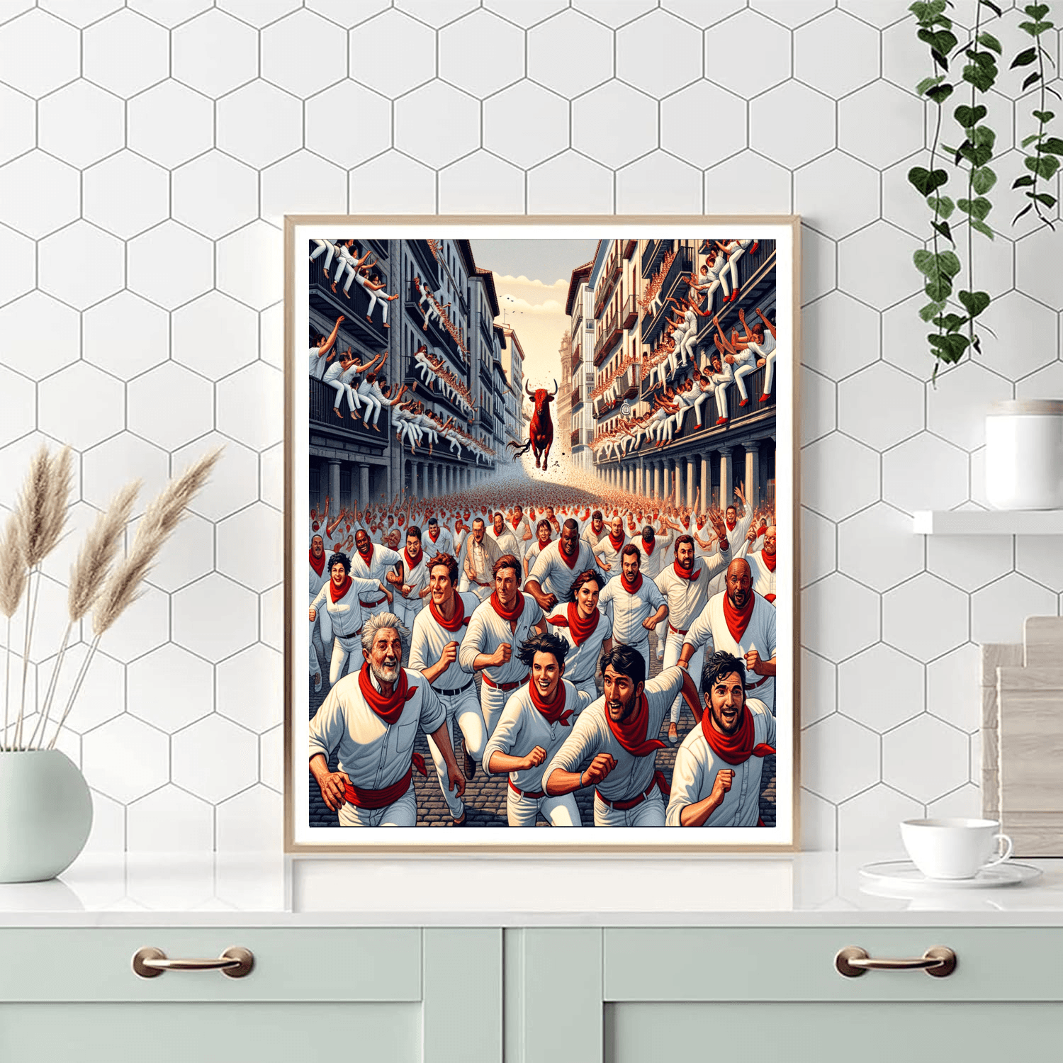 San Fermin - Pamplona, Spain Painting By Numbers Kit