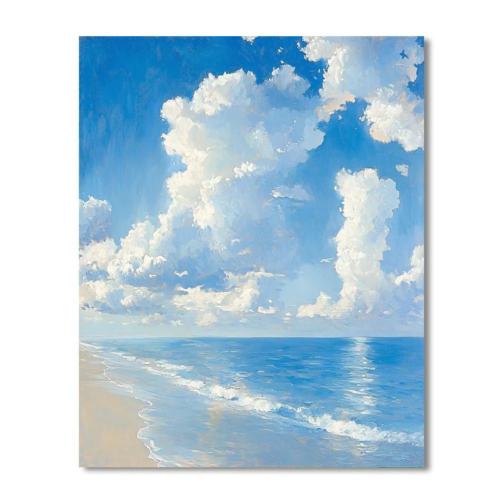 Joaquín Sorolla Inspired Ethereal Cloud Fantasia  Paint By Numbers Kits