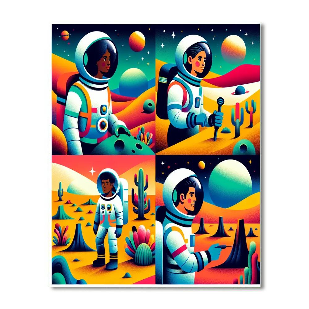 Cosmic Planetary Expedition Paint By Numbers