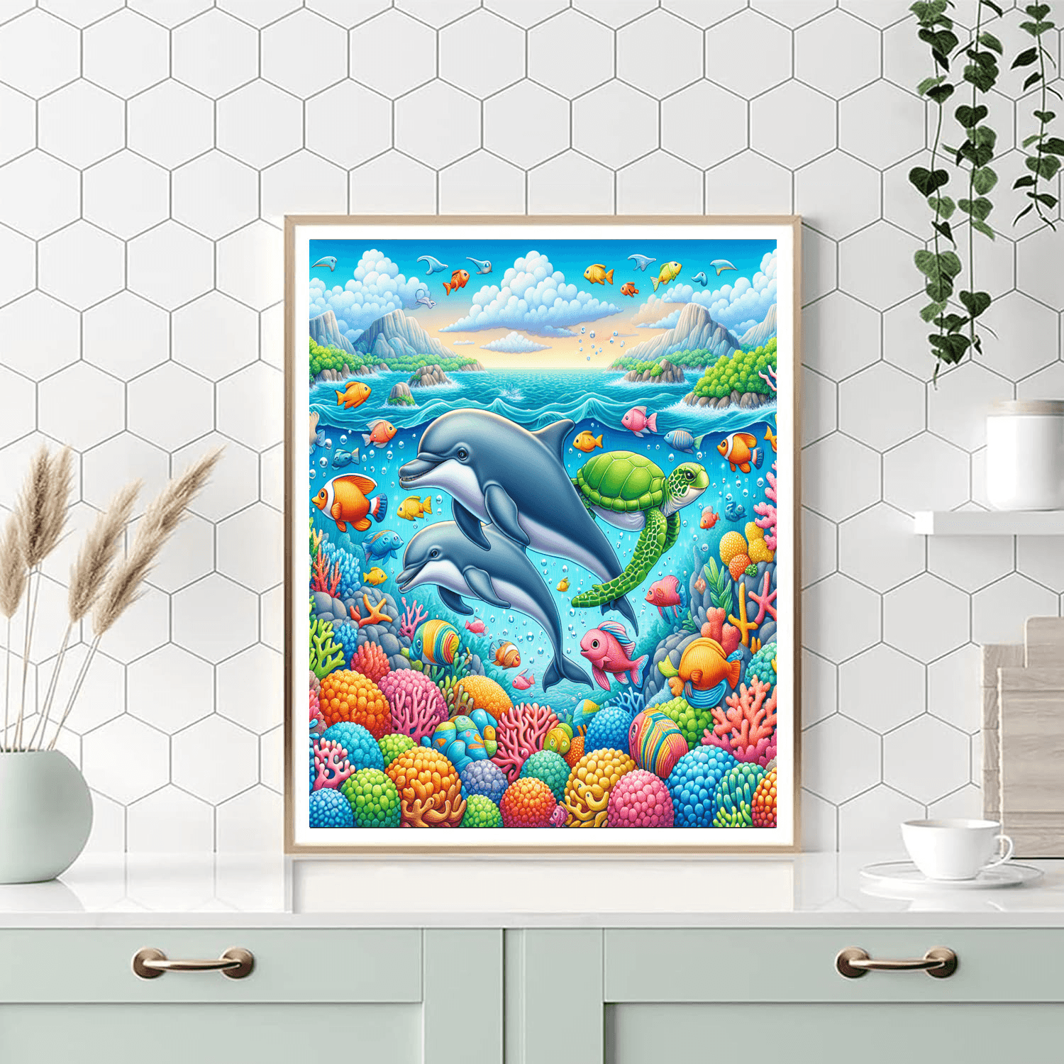 Playful Ocean Adventures Painting Number Kit