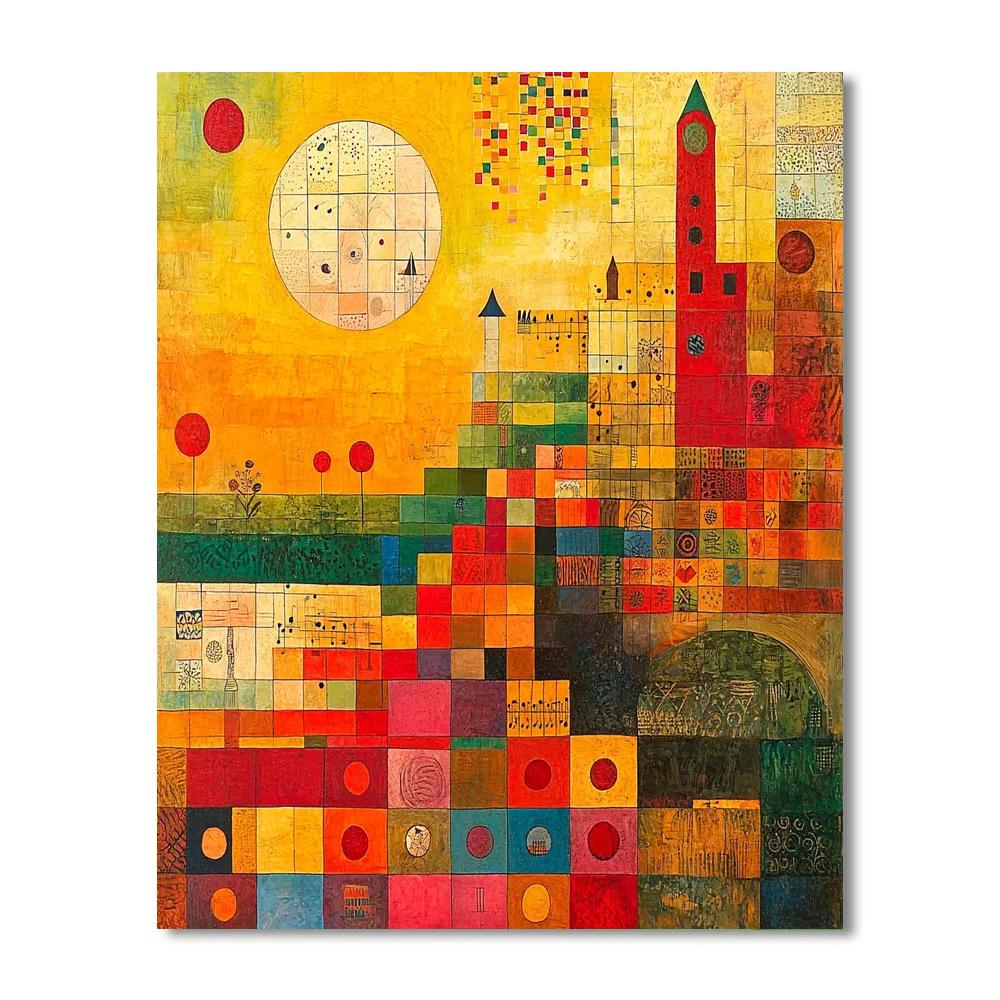 Paul Klee Inspired Melody Of Color  Paint By Number