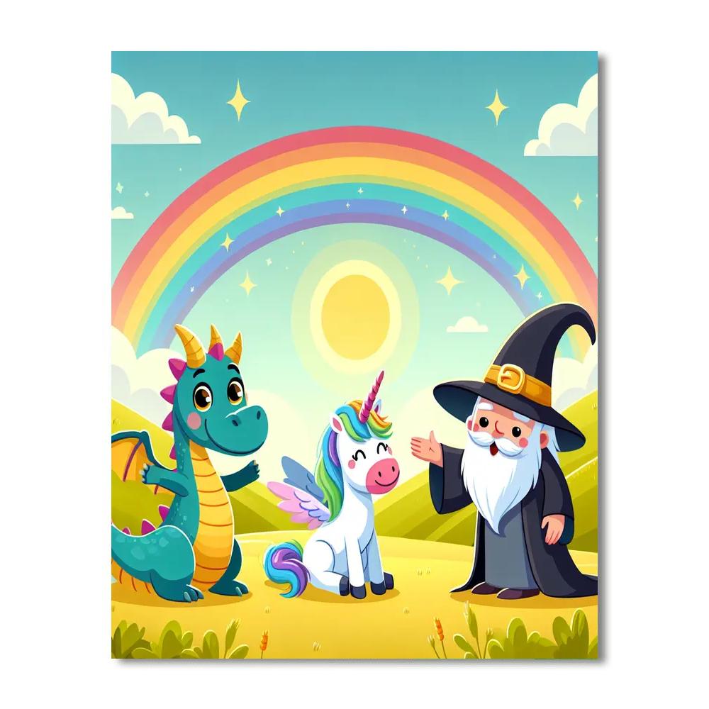 Mystical Fairytale Adventure Number Painting