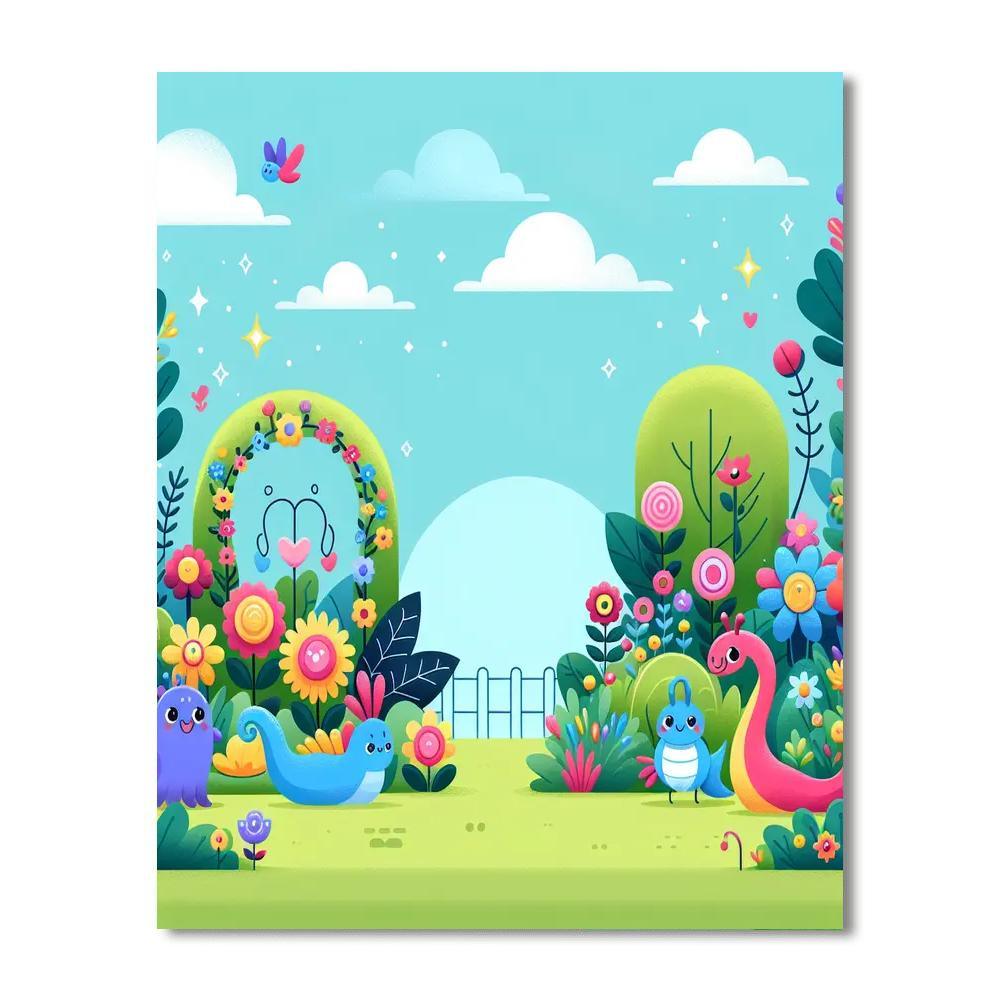 Magic Garden Hideaway Paint By Numbers Art