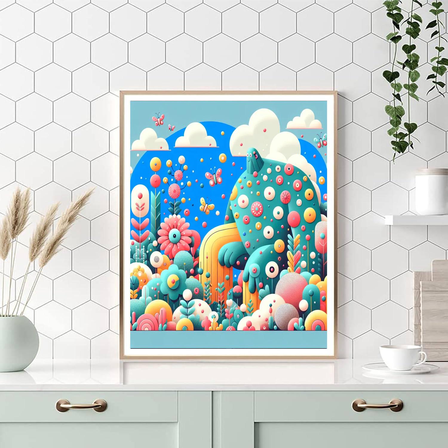 Gentle Giant's Garden Paint By Numbers Art