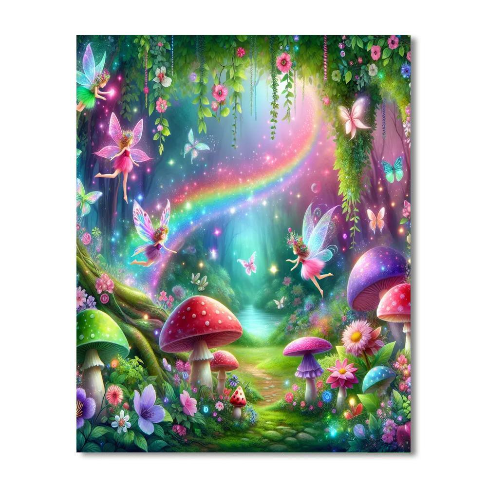 Enchanted Fairyland Dreams Painting Number Kit