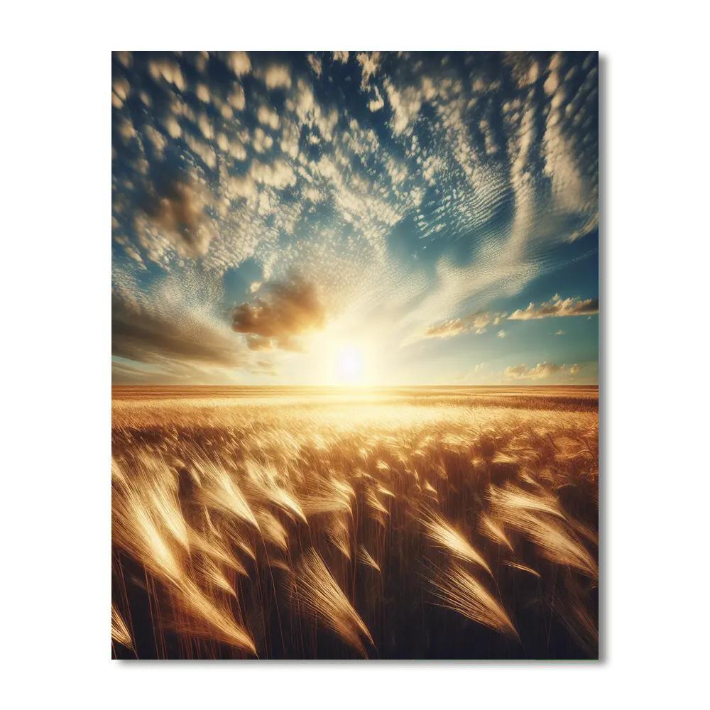 Golden Field Afternoon Paint By Number