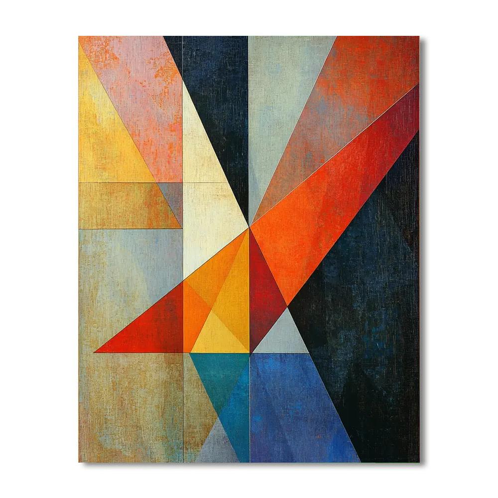 Kazimir Malevich Inspired Balance Of Opposites  Paint By Color