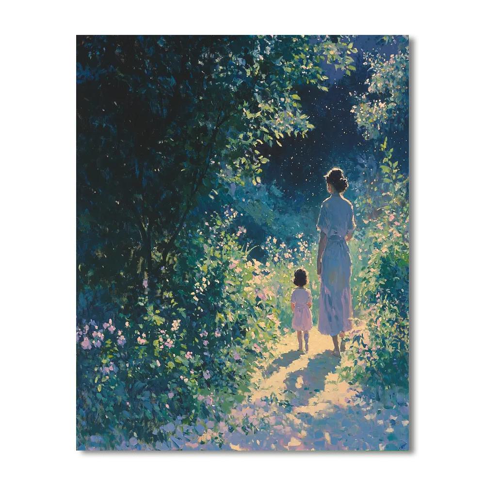 Evening Garden Stroll Number Painting