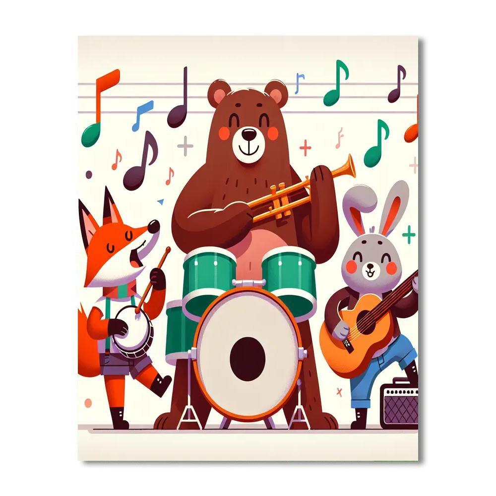 Musical Melody Fun DIY Paint By Numbers