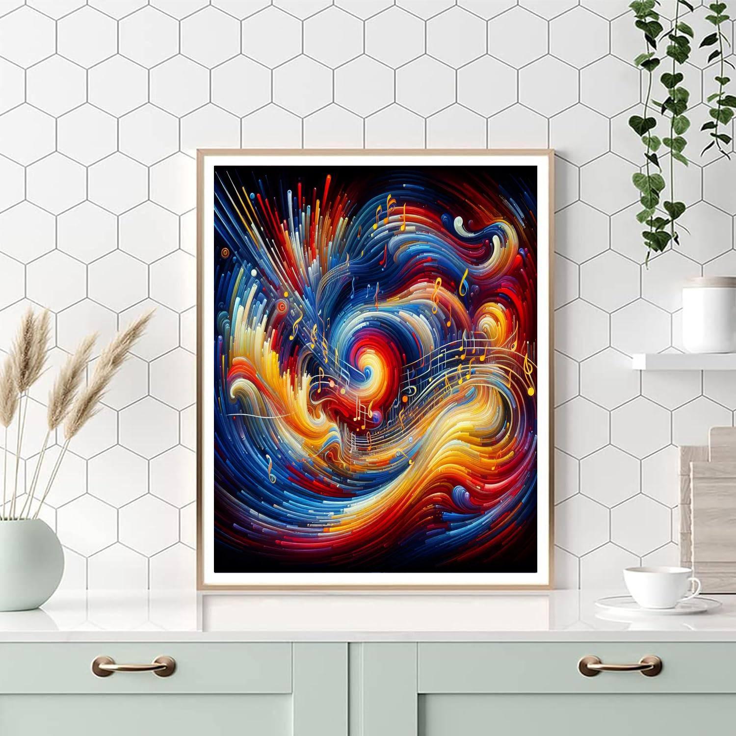 Energetic Music Vibes Painting Number Kit