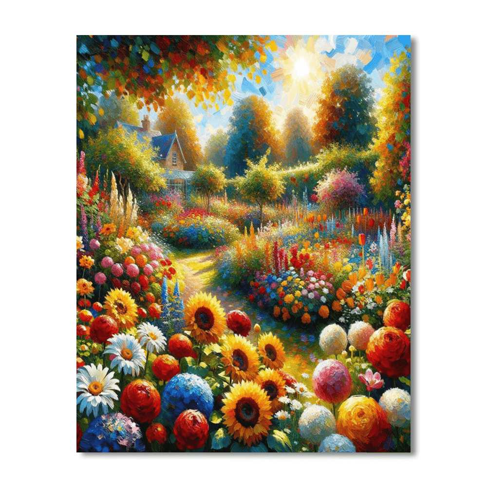 Bright Summer Blooms Paint By Numbers Kits