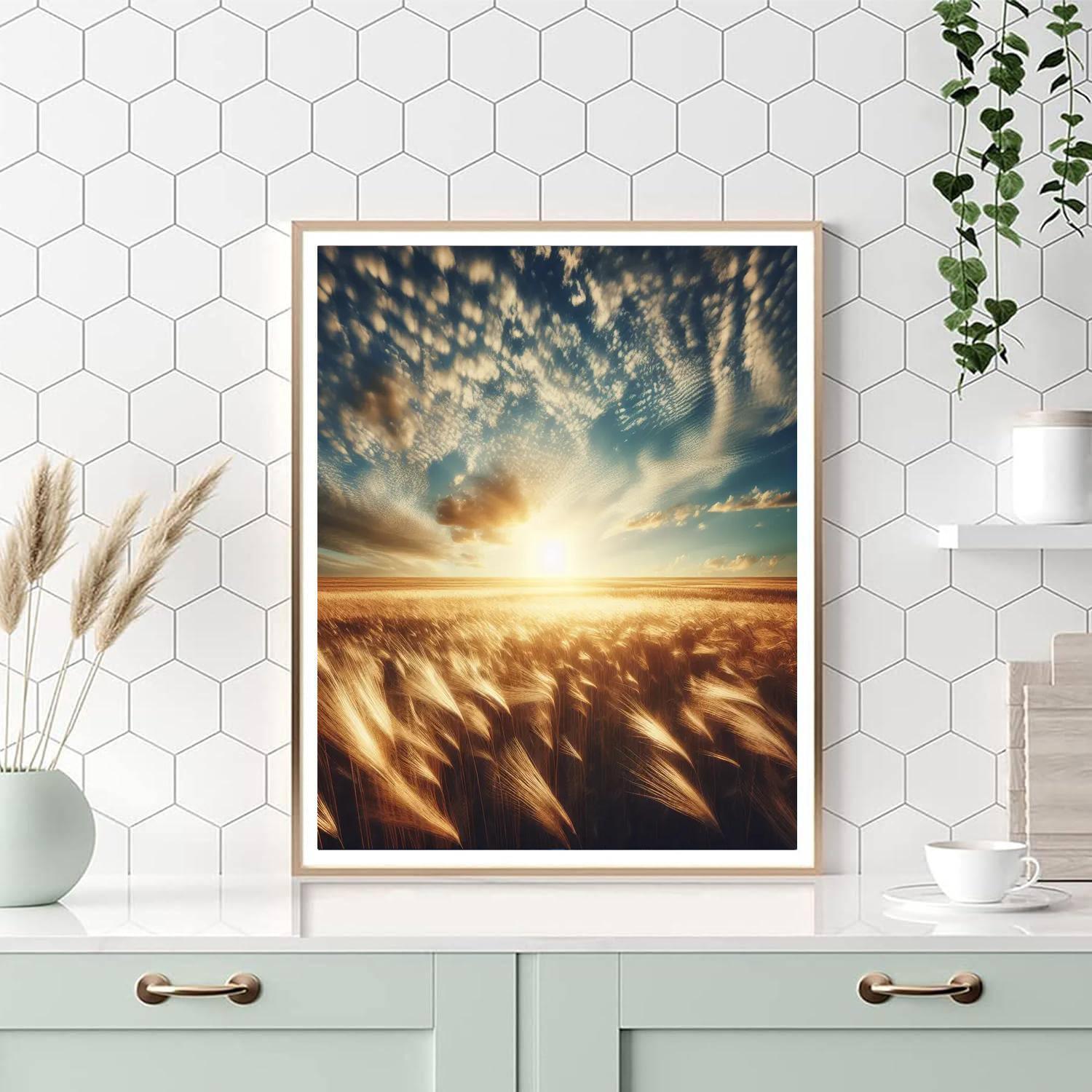 Golden Field Afternoon Paint By Number