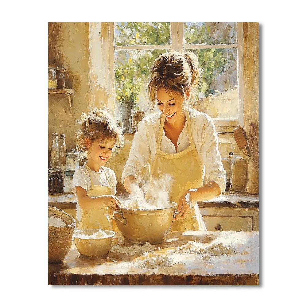 A Mother's Love In The Kitchen Numbered Painting Kits