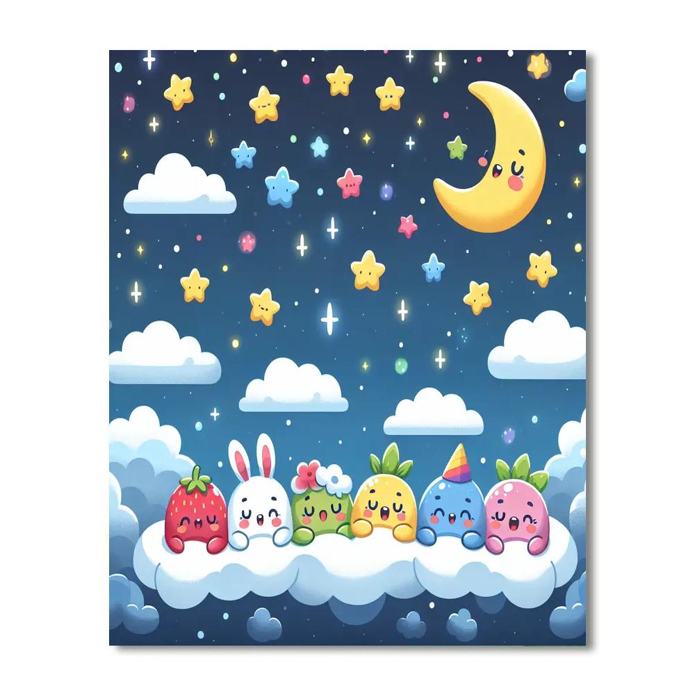 The Dreamy Night Sky DIY Paint By Numbers