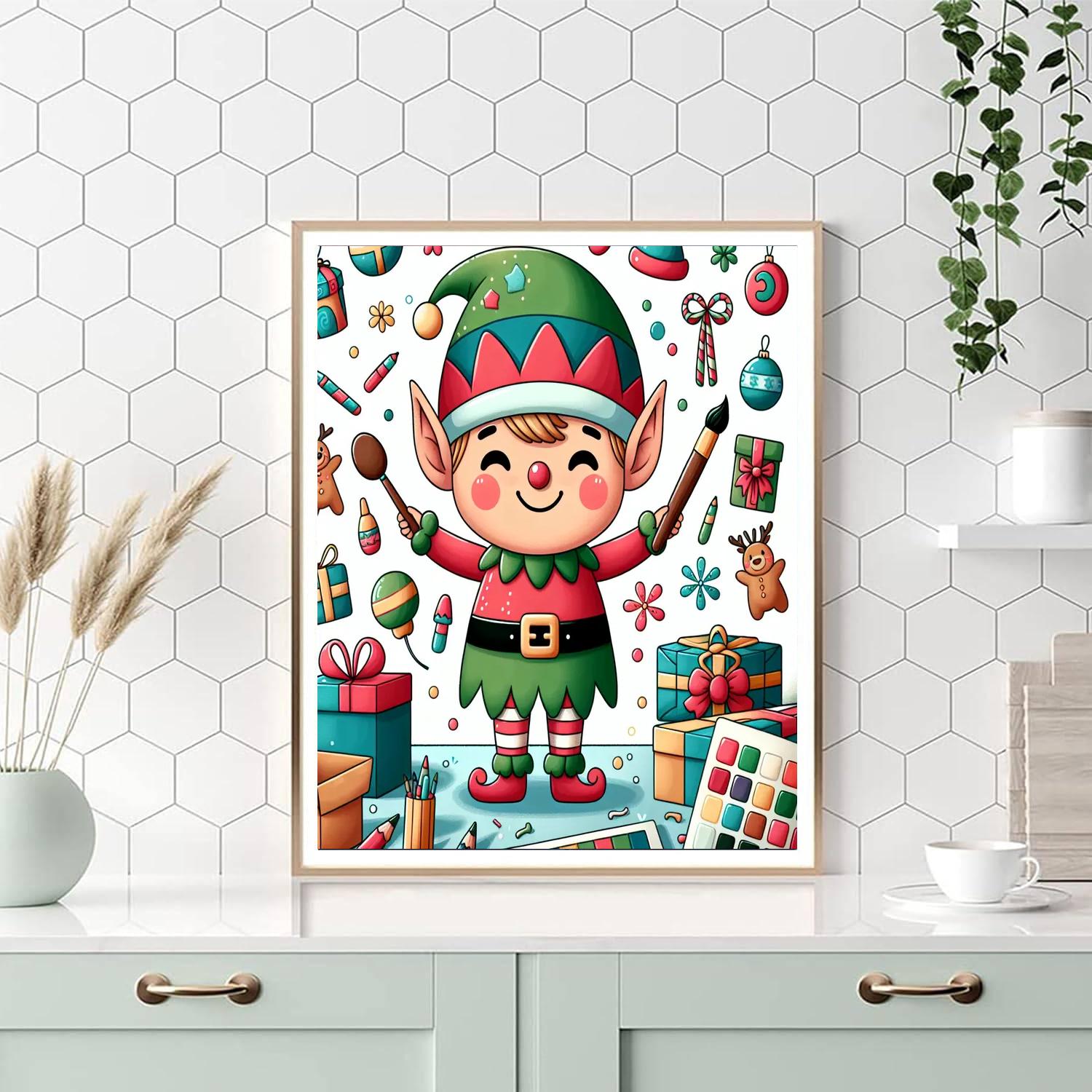 Friendly Elf Numbered Painting Kits
