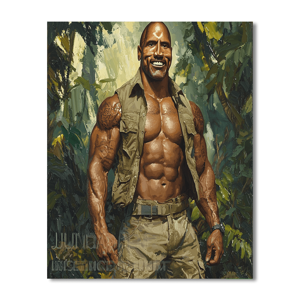 Dwayne Johnson: The Titan's Trail Of Triumphs Paint By Numbers Kits