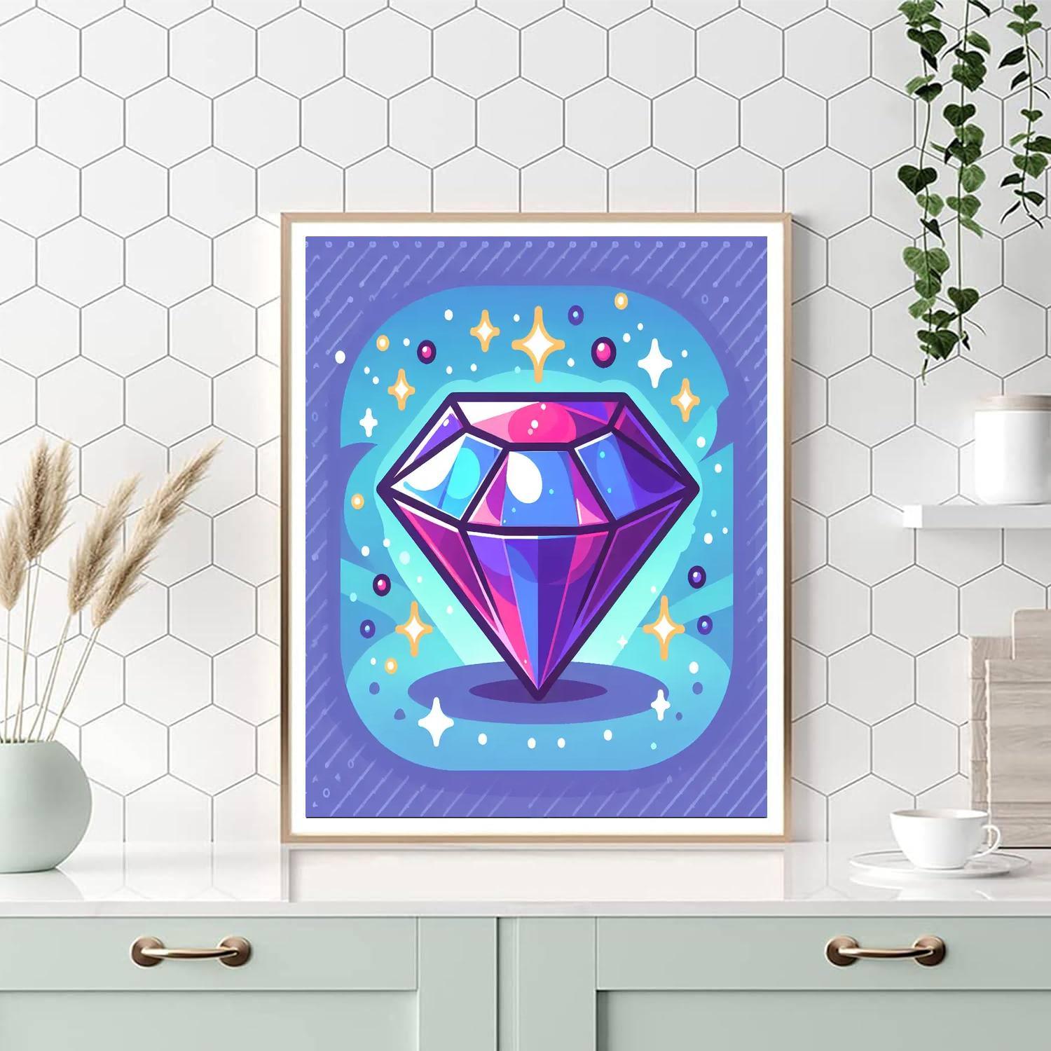 Glittering Gemstone DIY Paint By Numbers
