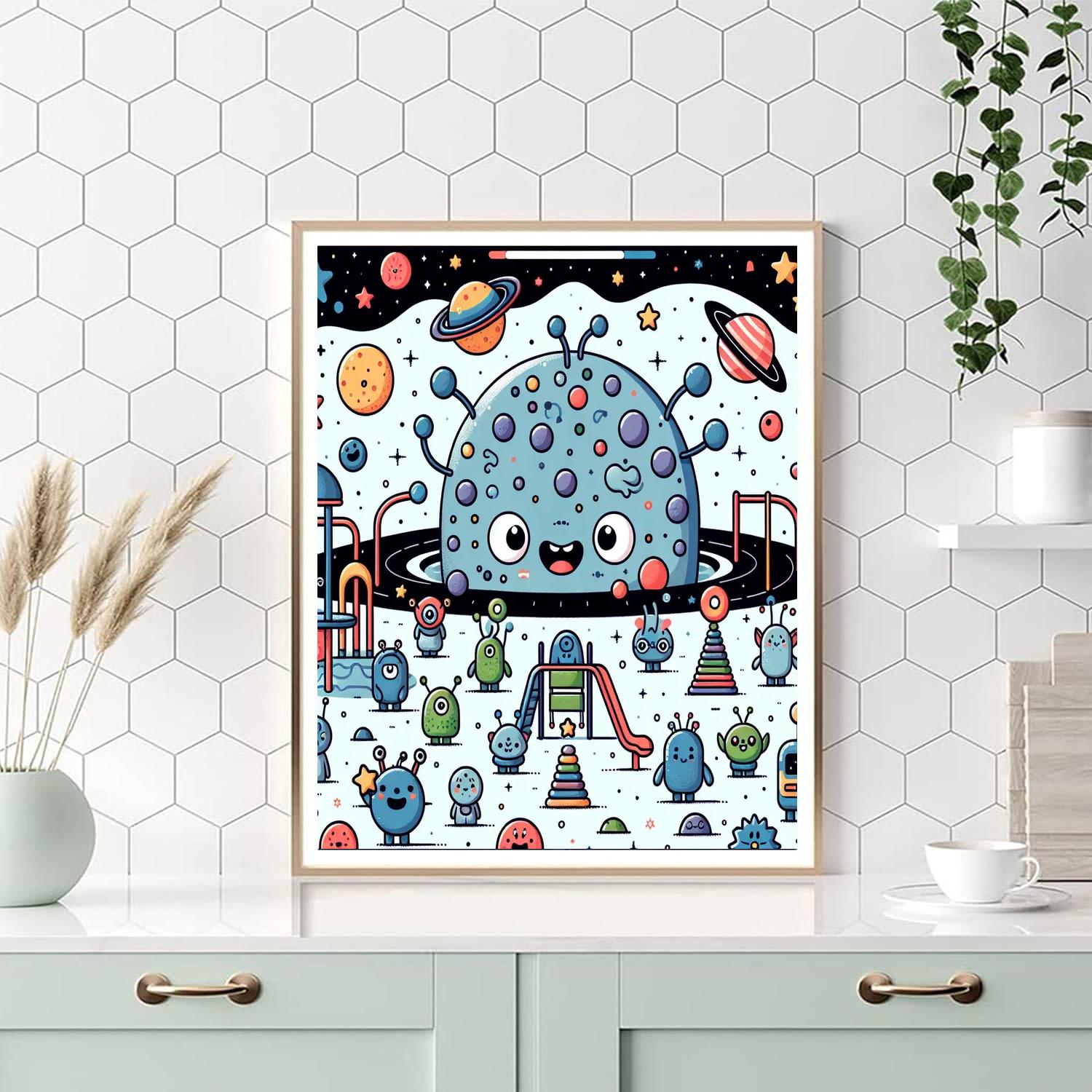 Intergalactic Playground Paint By Color