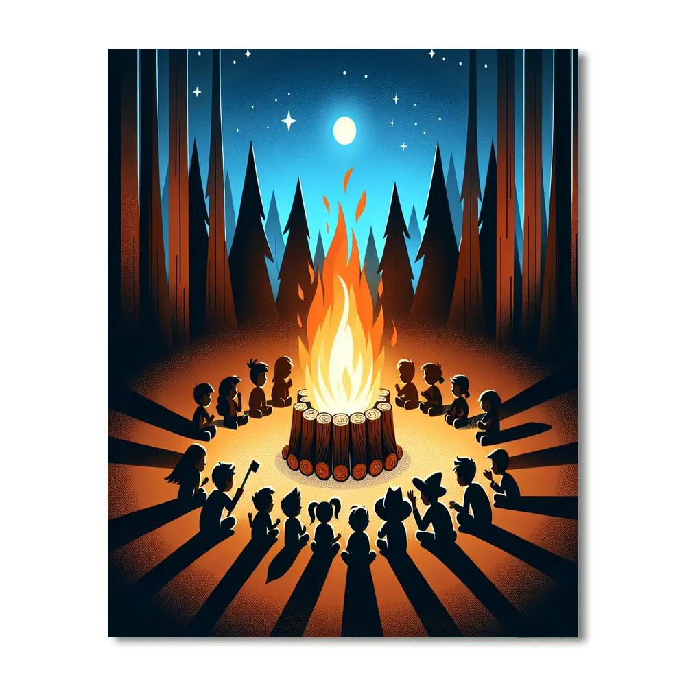 Campfire Tales Numbered Painting Kits