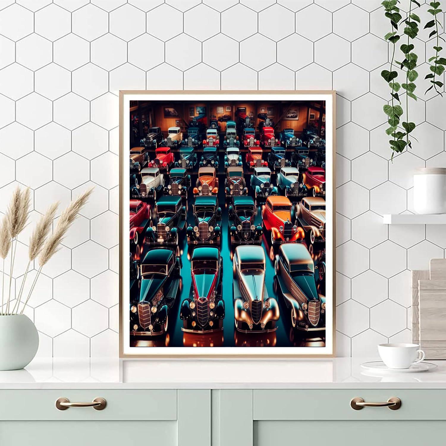 Classic Car Collection Numbered Painting Kits