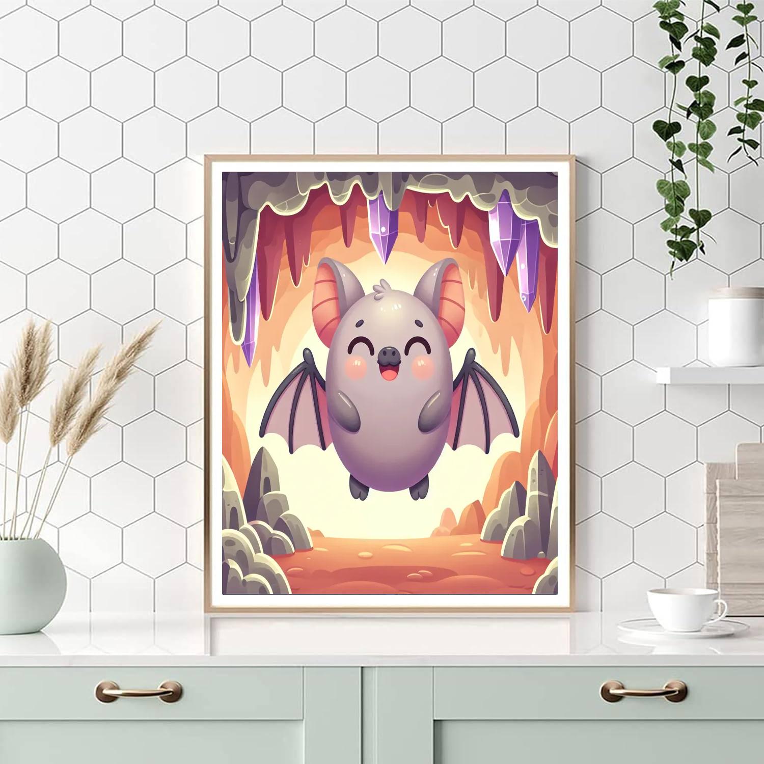 Bright Bat DIY Paint By Numbers