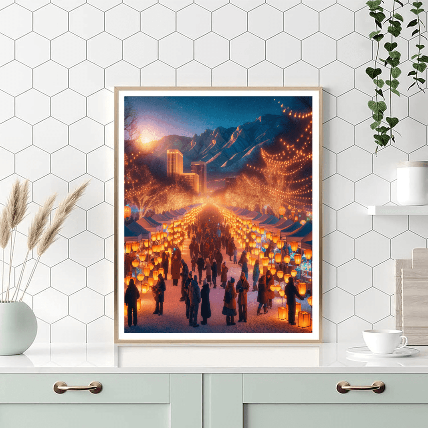 Luminaria Festival - New Mexico, Usa Painting By Numbers Kit