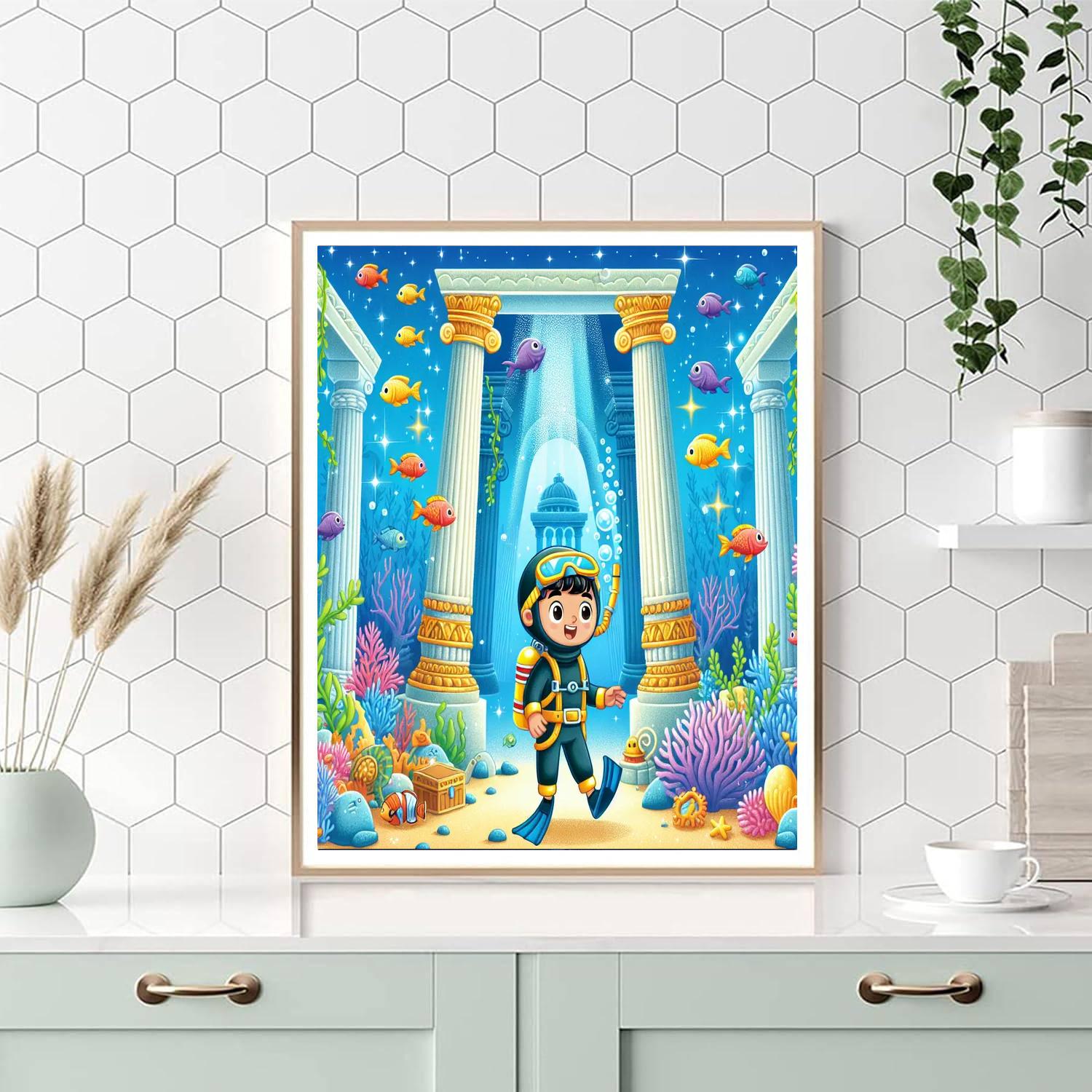 Underwater Atlantis Quest DIY Paint By Numbers