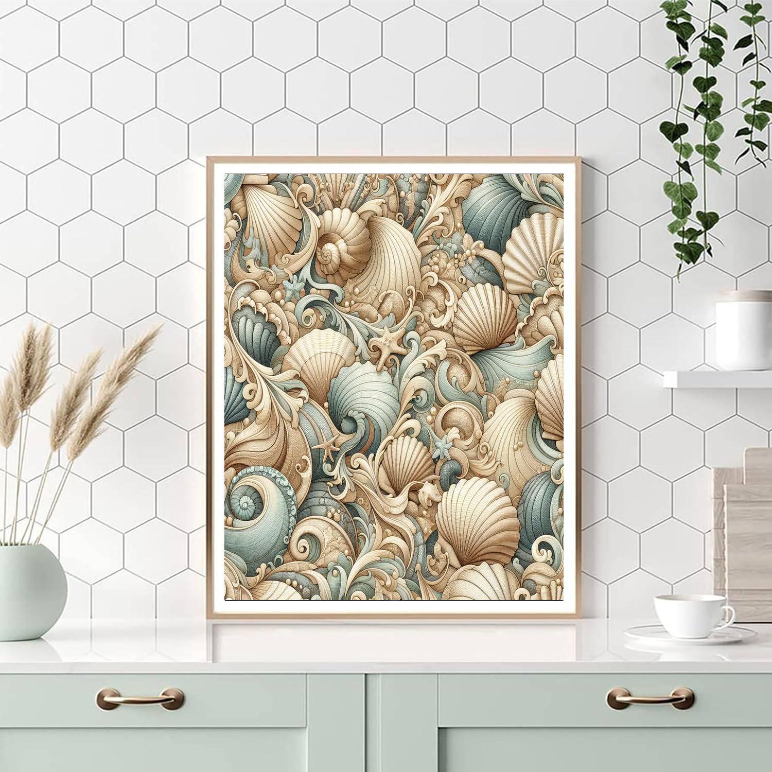 Seashell Reverie Tapestry Paint By Number