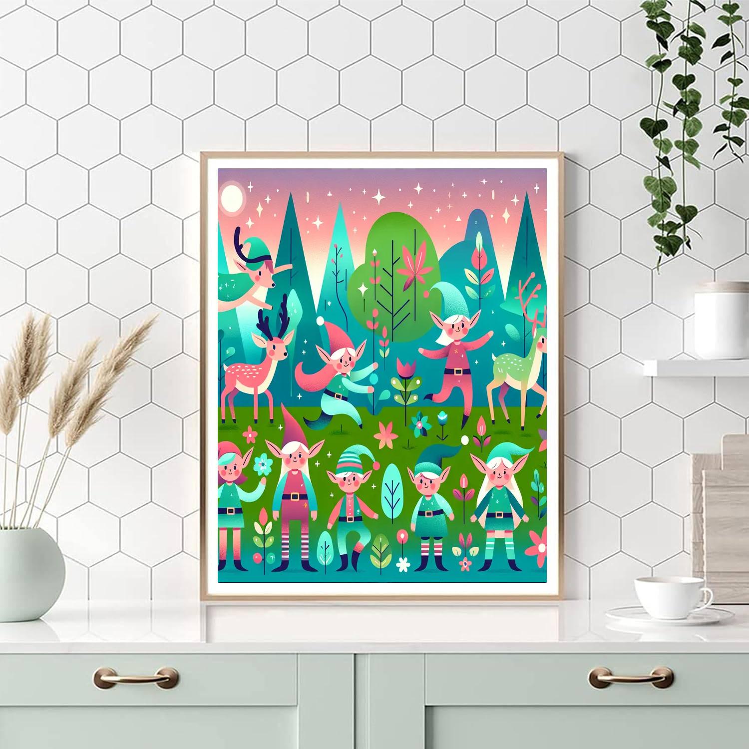 Frothy Forest Fun Painting By Numbers Kit