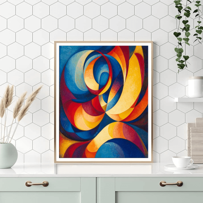 Wassily Kandinsky Inspired Fusion Of Time And Space  Painting By Numbers Kit