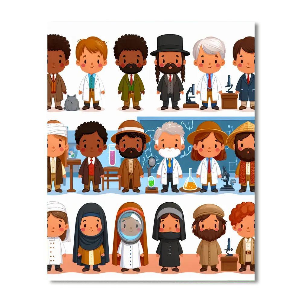Historical Heroes Painting Number Kit