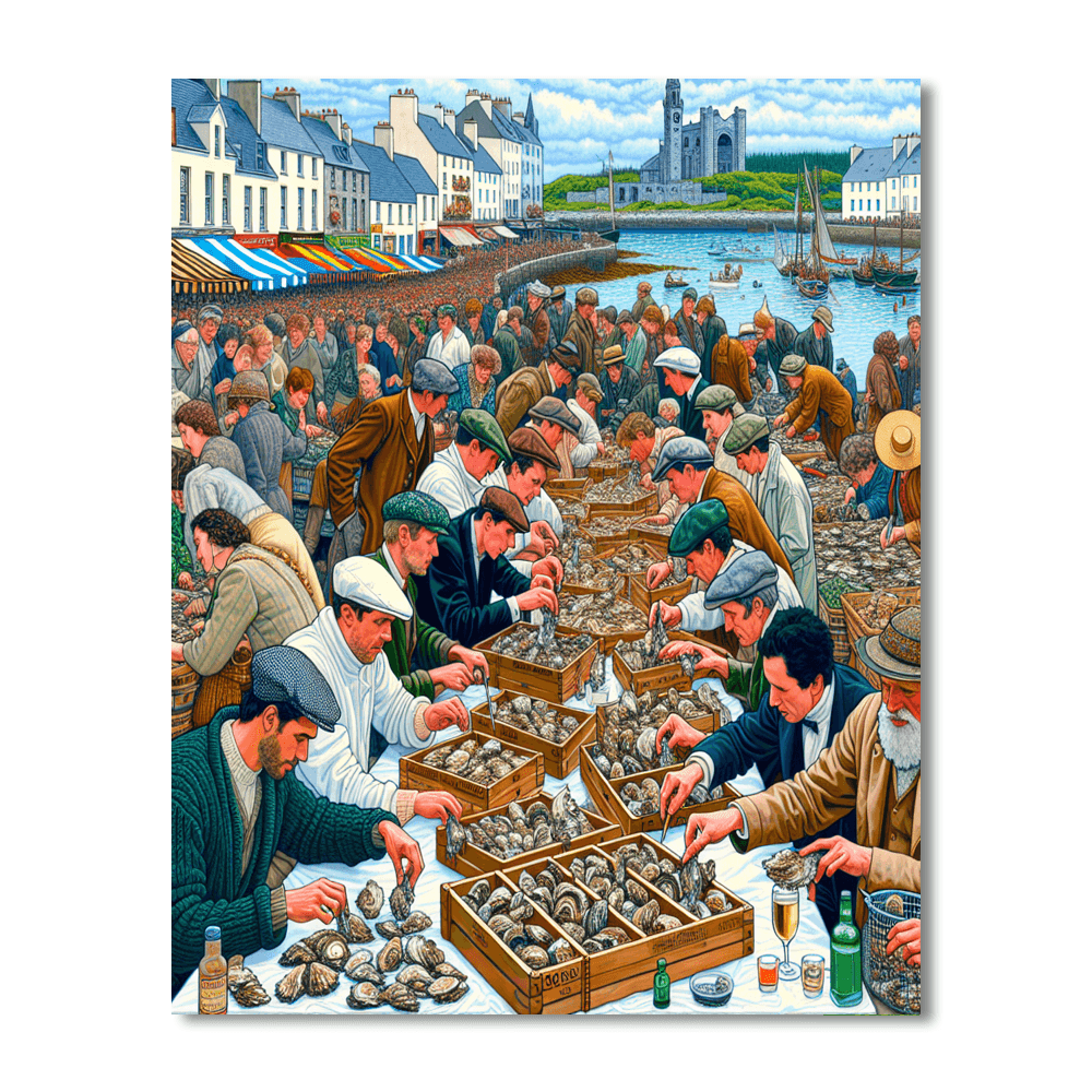Galway Oyster Festival - Ireland Number Painting