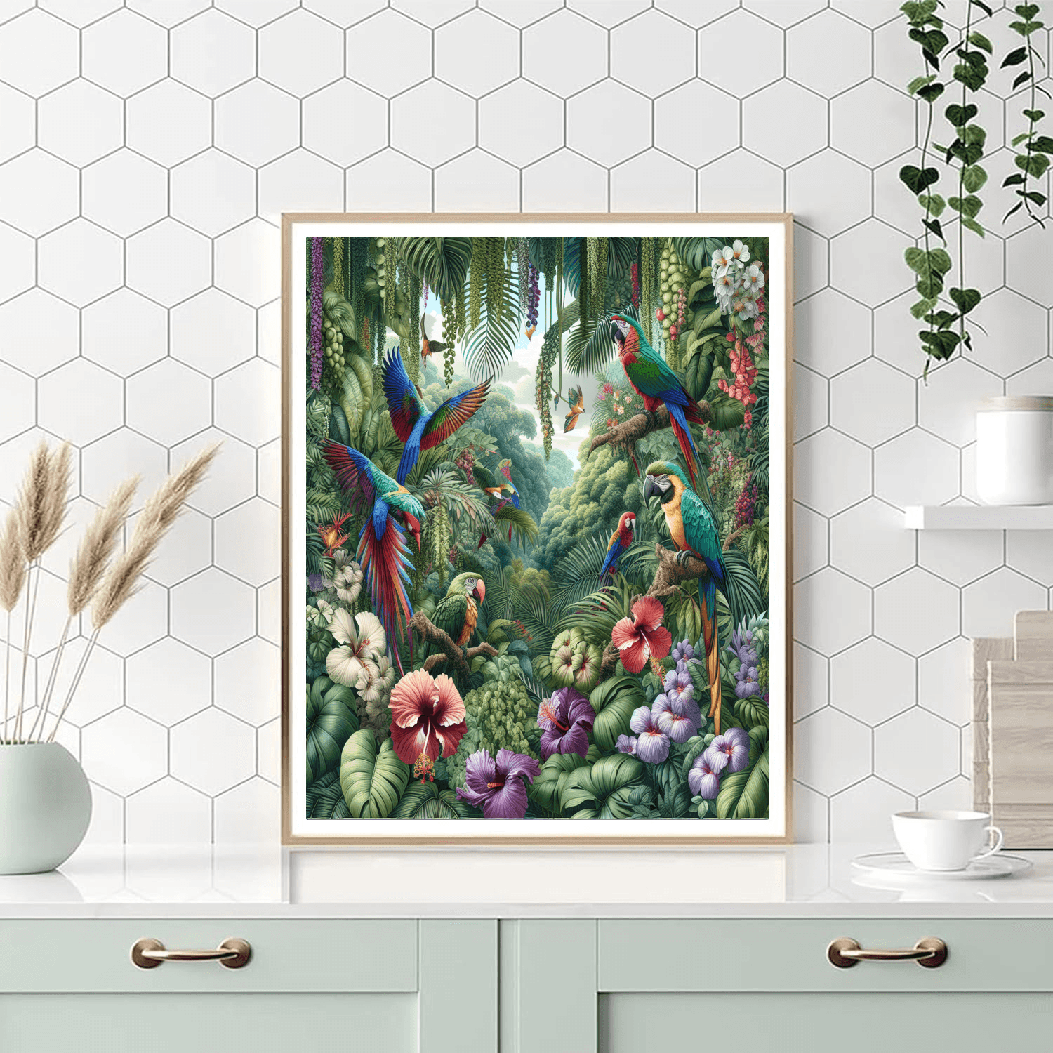 Tropical Jungle Escape Number Painting