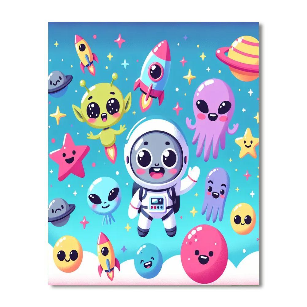 Space Adventure Pals Paint By Numbers Kits