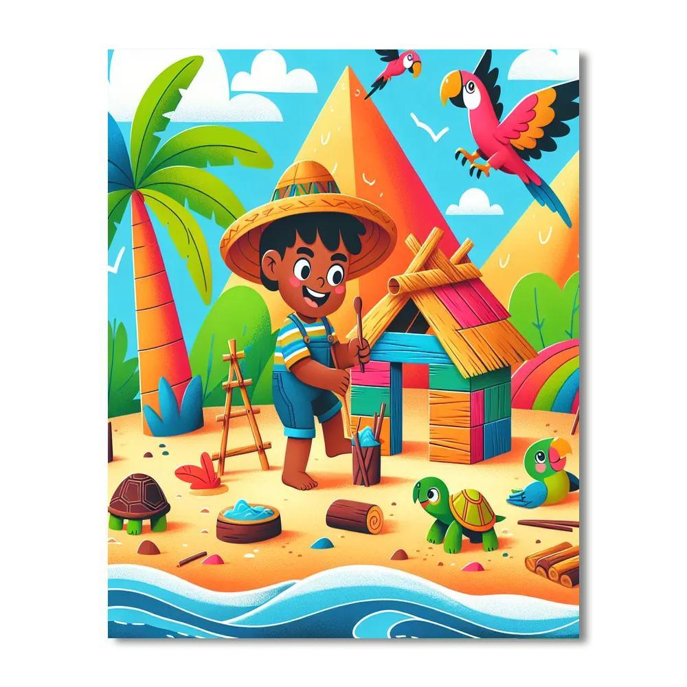 Island Survival Quest Paint By Numbers Kits