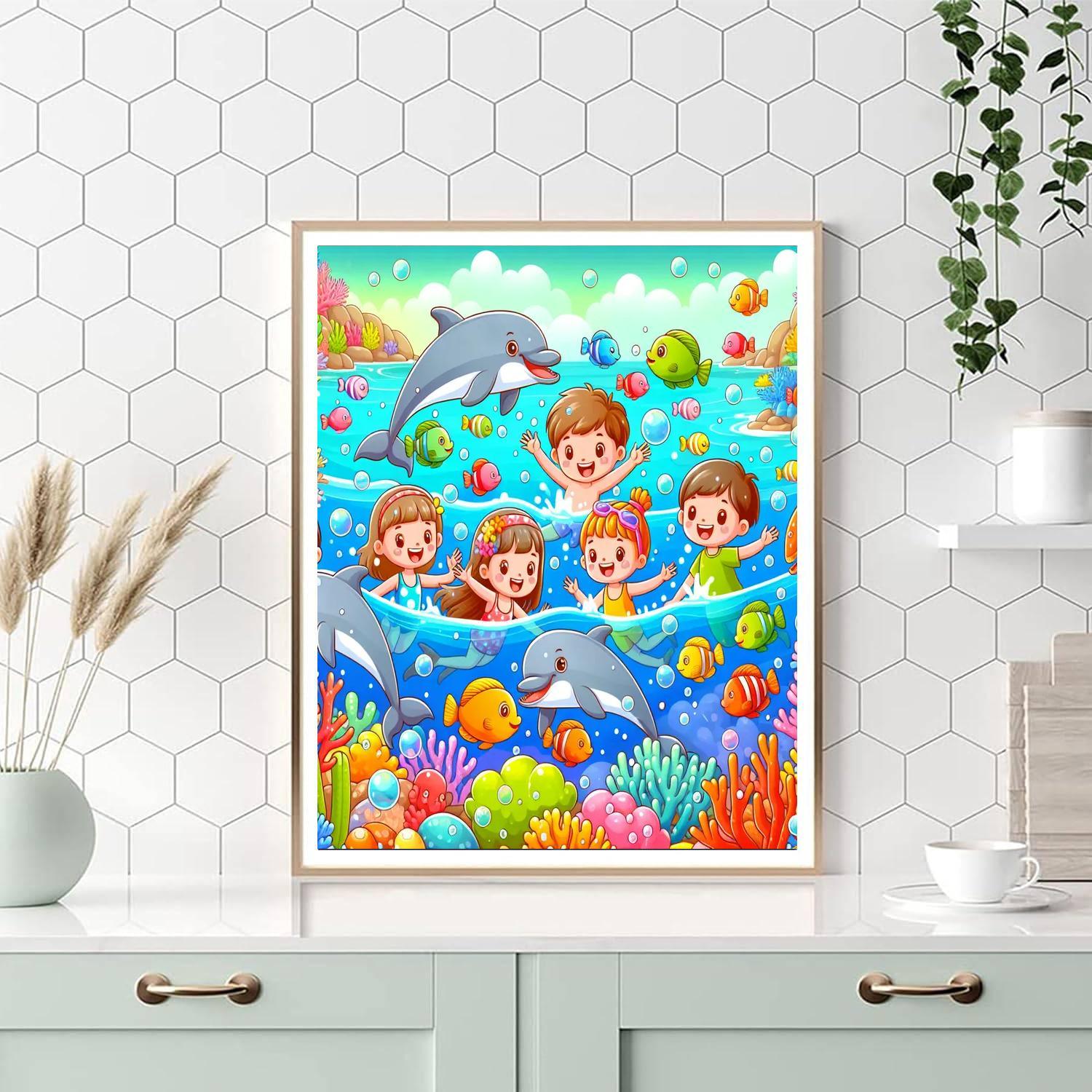 Underwater Adventure Exploration Paint By Numbers