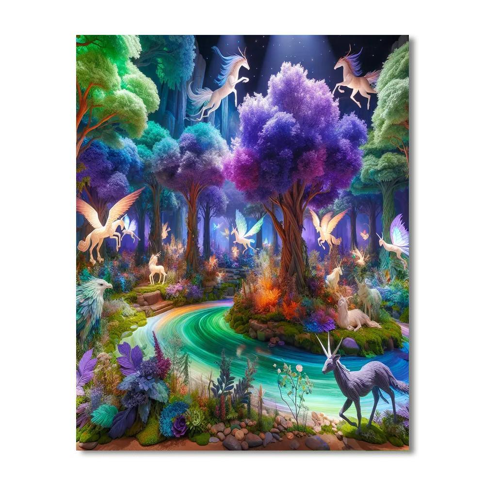 Woodland Faerie Tale Number Painting