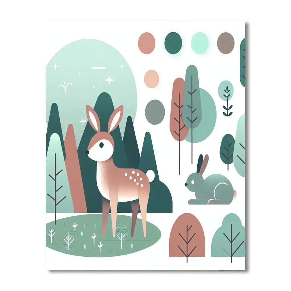Woodland Hideaway Paint By Numbers Art