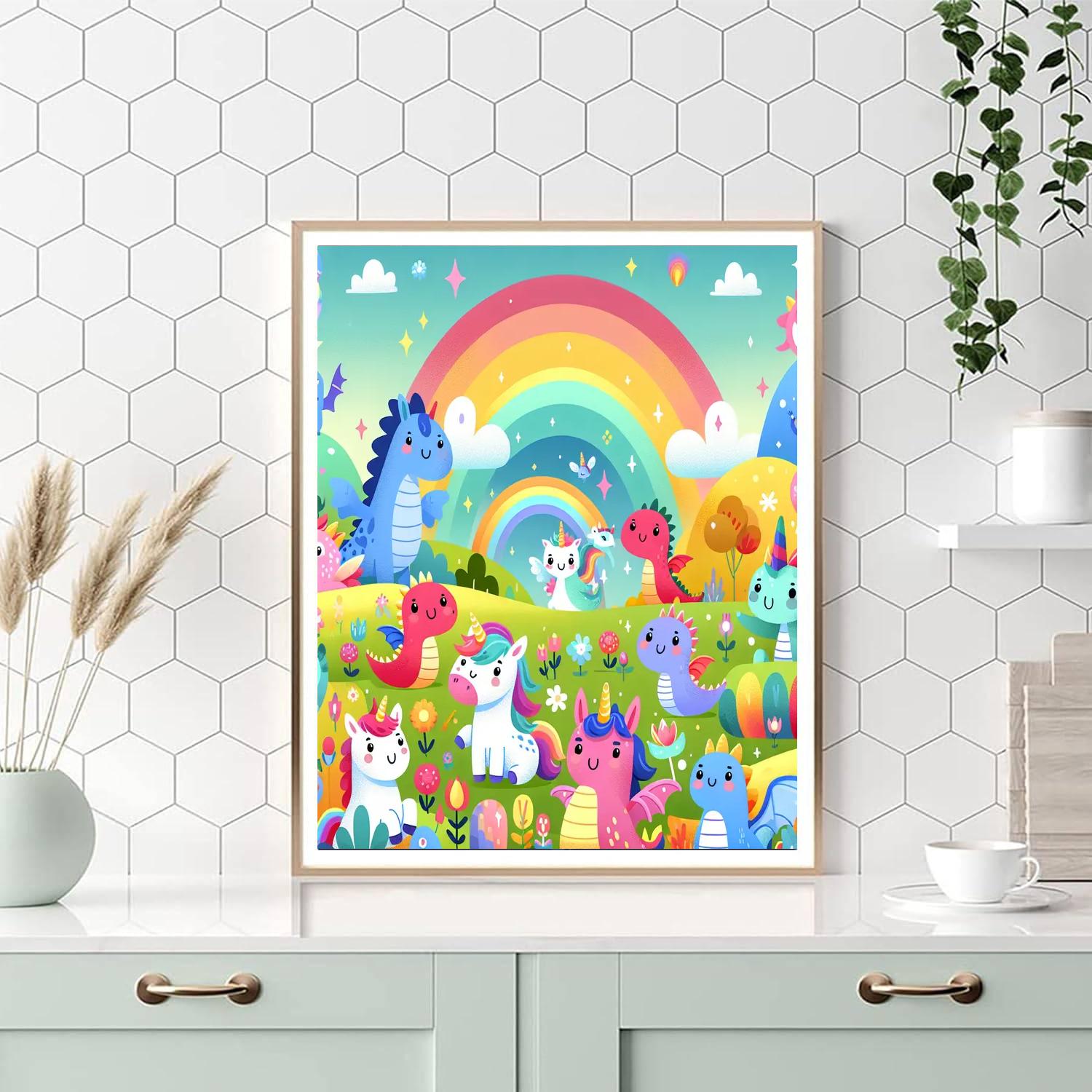 Fantasy Creatures And Adventures Painting Number Kit