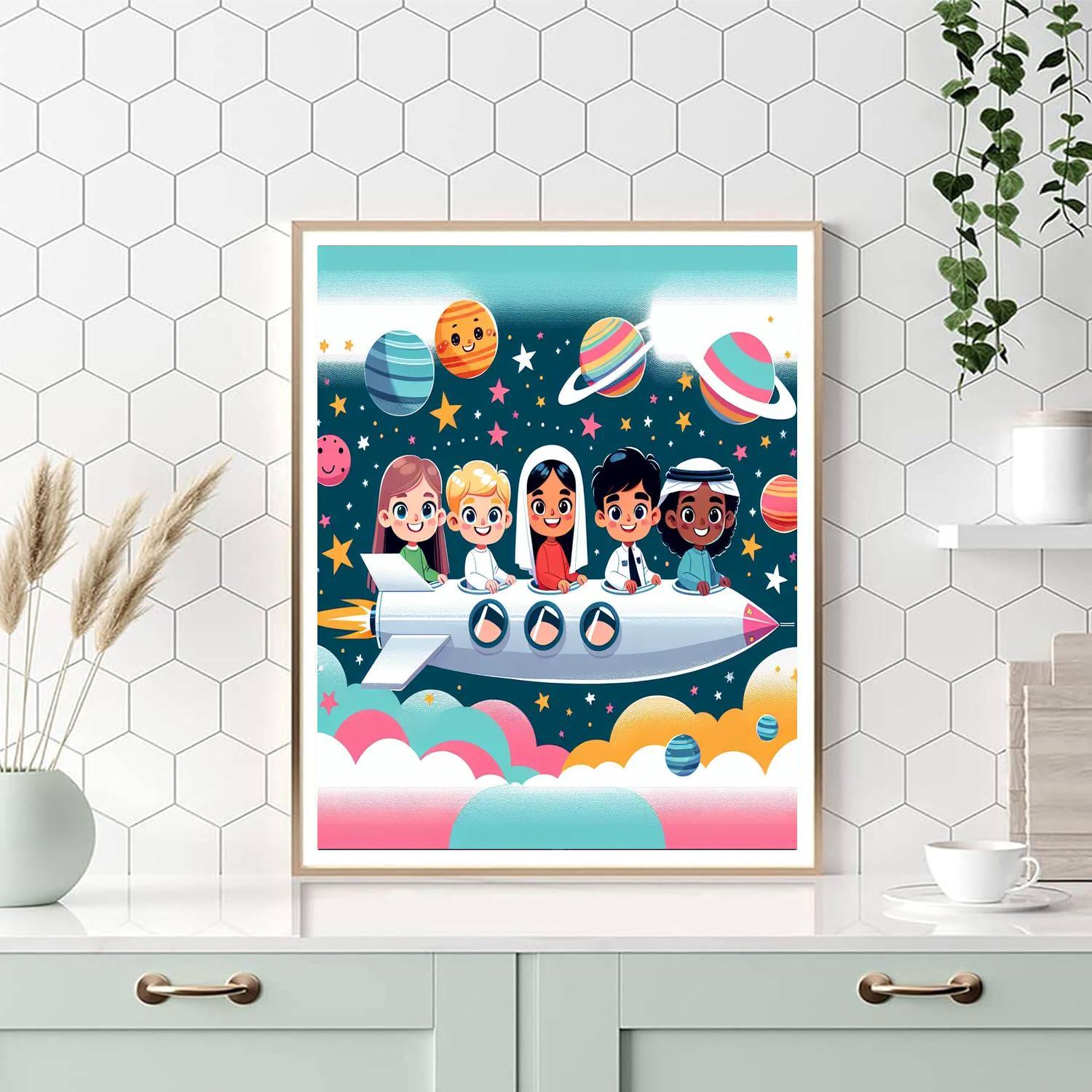 Galactic Starship Adventure Paint By Number
