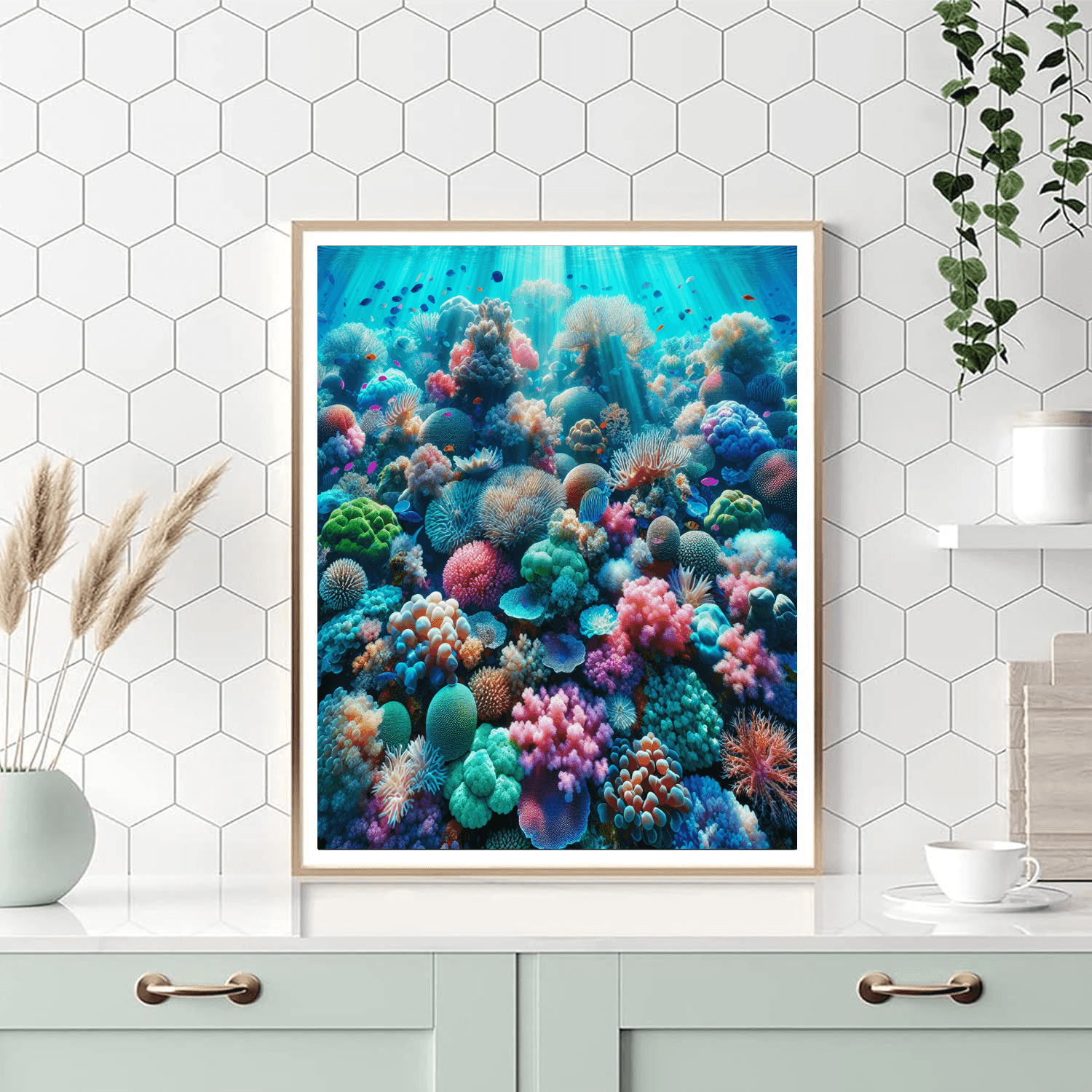 Oceanic Coral Fantasy Number Painting