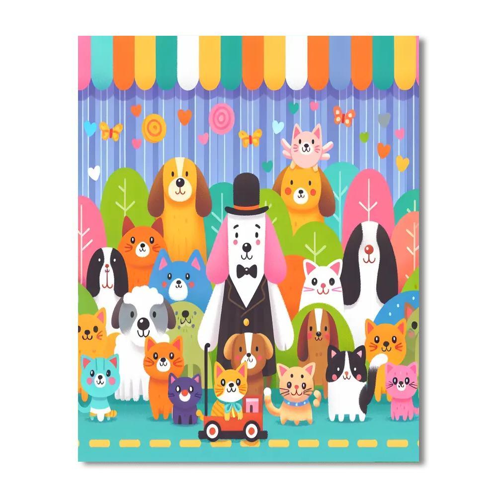 Pet Parade Painting Number Kit