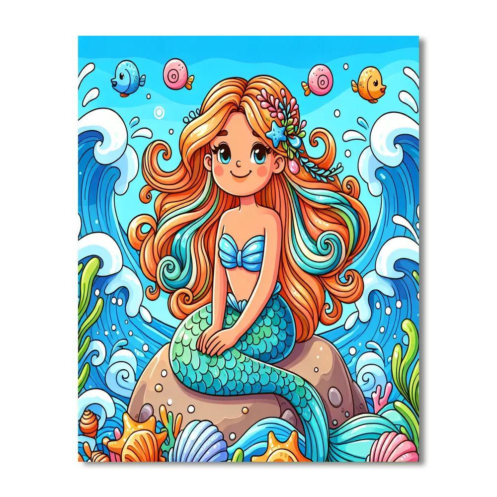 Sunkissed Mermaid Paint By Number