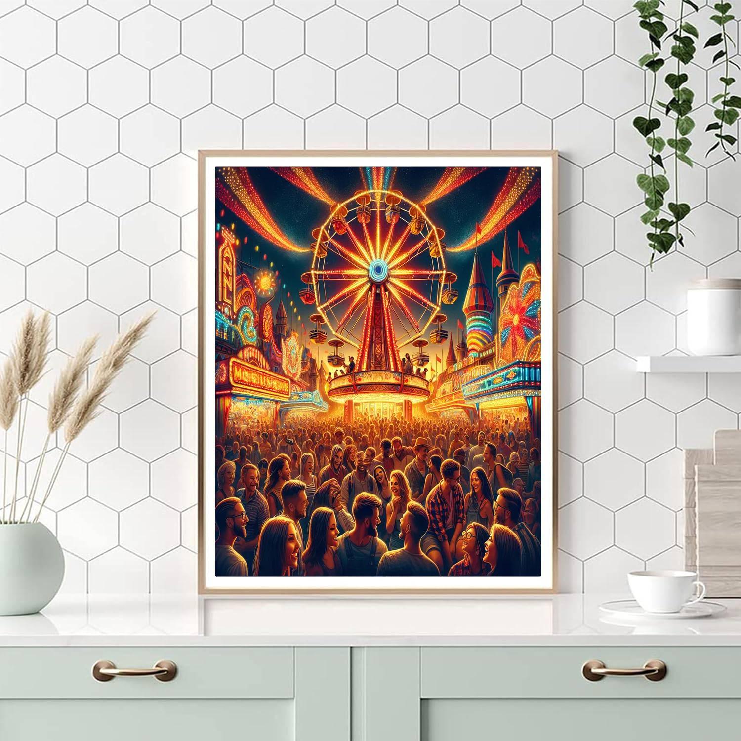 Dazzling Carnival Nights DIY Paint By Numbers